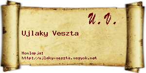Ujlaky Veszta névjegykártya